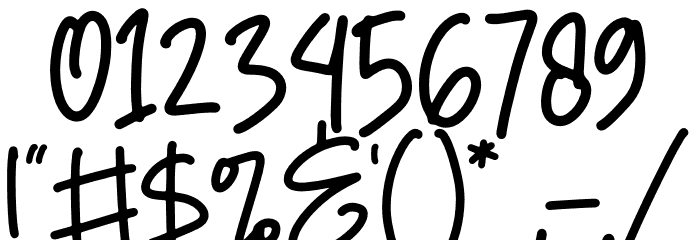 Goodvibes Font OTHER CHARS