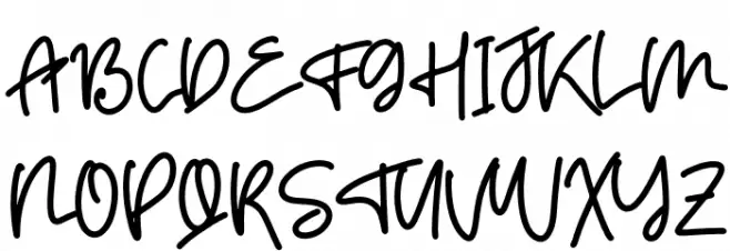 Goodvibes Schriftart Groß