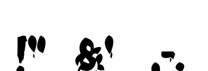 Gooey Font OTHER CHARS