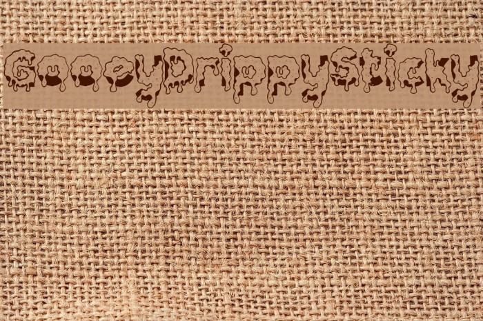 GooeyDrippySticky Font - FFonts.net