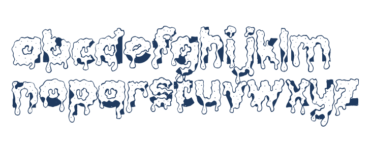 GooeyDrippySticky Lowercase