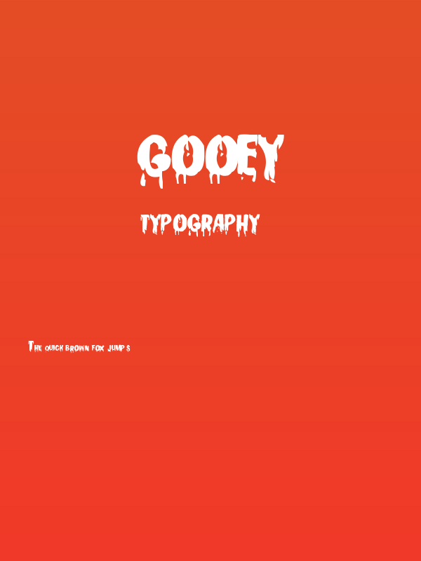 Gooey Poster