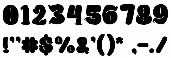 Goof-Ball Font OTHER CHARS