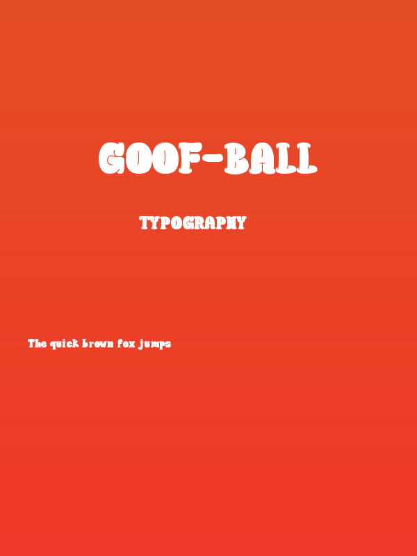 Goof-Ball Poster