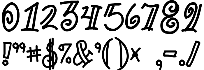 Goofball Font OTHER CHARS