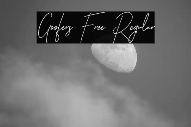 Goofers Free Regular フォント examples