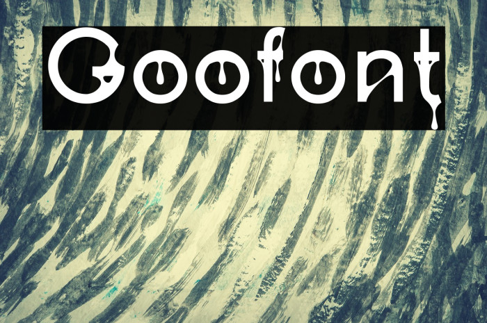 Goofont Font examples