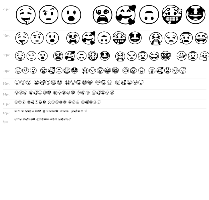 Google Emojis Regular Waterfall
