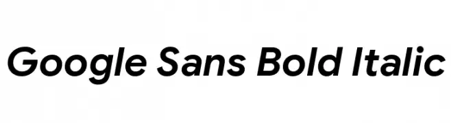 Google Sans Bold Italic  تنزيل الخطوط