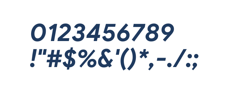 Google Sans Bold Italic Other Characters