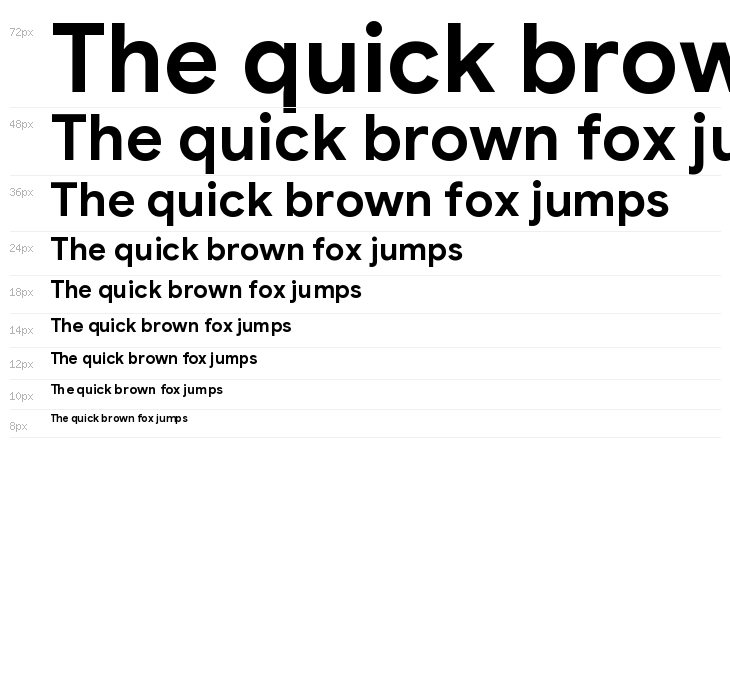 Google Sans Bold Waterfall