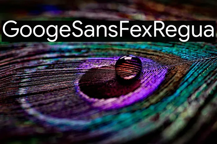 Google Sans Flex Regular Example 2