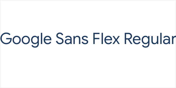 Google Sans Flex Regular Logo