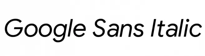 Google Sans Italic  لخطوط تنزيل