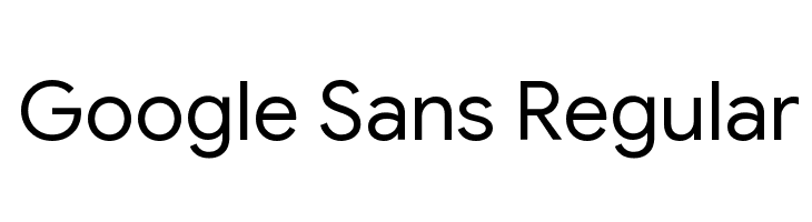 Шрифт google sans