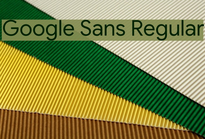 Google Sans Regular Example 1