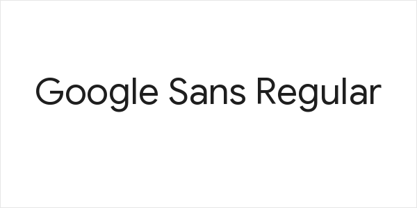 Google Sans Regular Logo