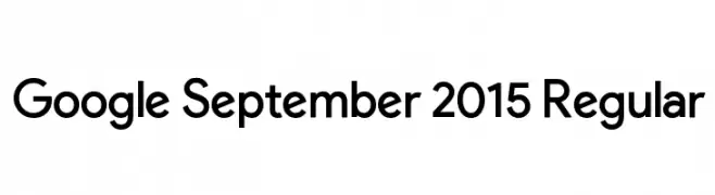 Google September 2015 Regular  Frei Schriftart Herunterladen