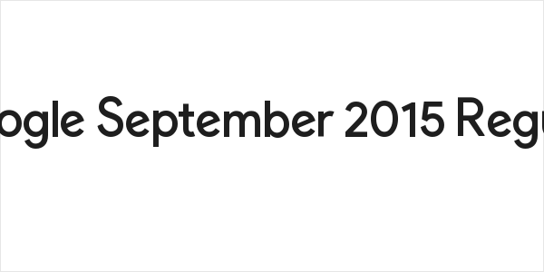 Google September 2015 Regular Logo