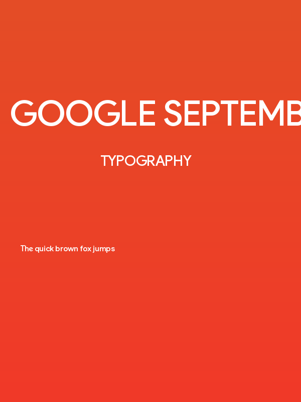 Google September 2015 Regular Poster