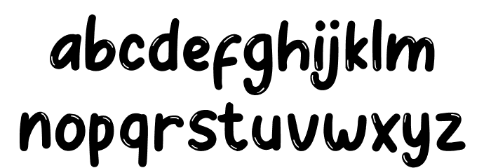Googlynes Regular Шрифта строчной