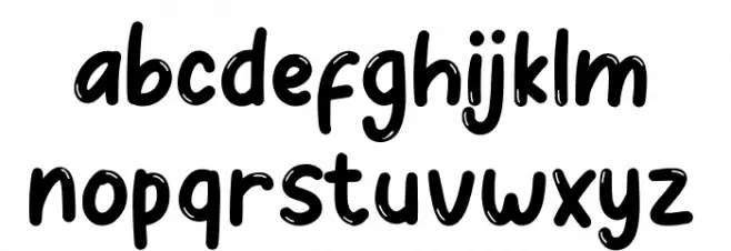 Googlynes Regular Шрифта строчной