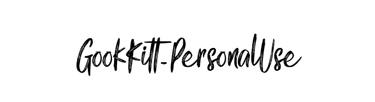 Gook Kitt - Personal Use  font caratteri gratis