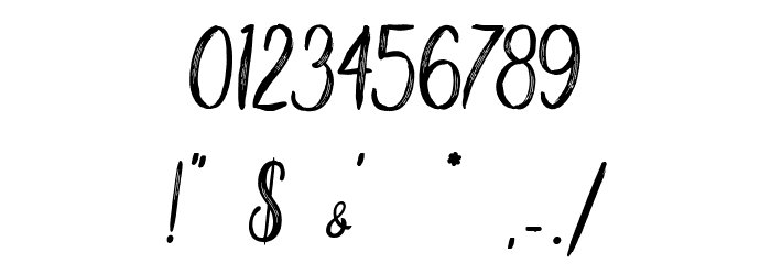 Gook Kitt - Personal Use Font OTHER CHARS