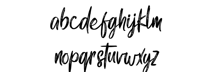 Gook Kitt - Personal Use Font LOWERCASE