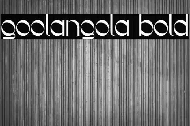 Goolangola Bold Font examples