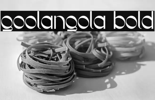 Goolangola Bold Font examples