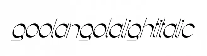 Goolangola Light Italic 
