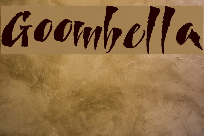 Goombella Font examples