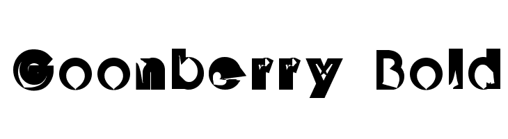 Goonberry Bold  font caratteri gratis