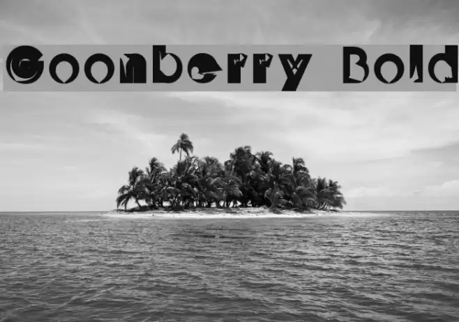 Goonberry Bold Font examples