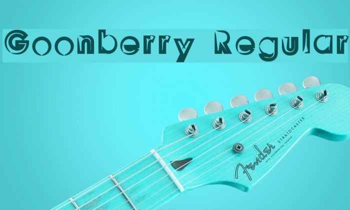 Goonberry Regular Font examples