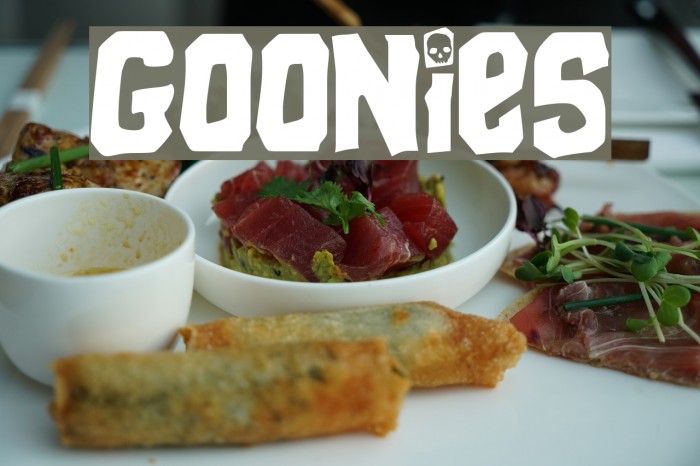 Goonies Font examples