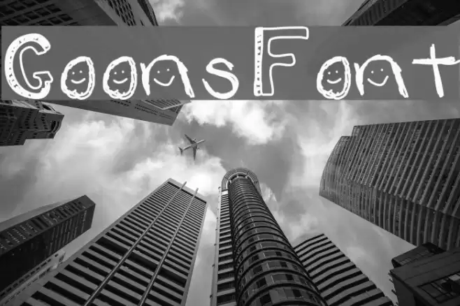 Goons Font examples