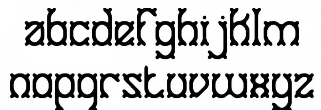 Goose Bumps BRK フォント 小文字