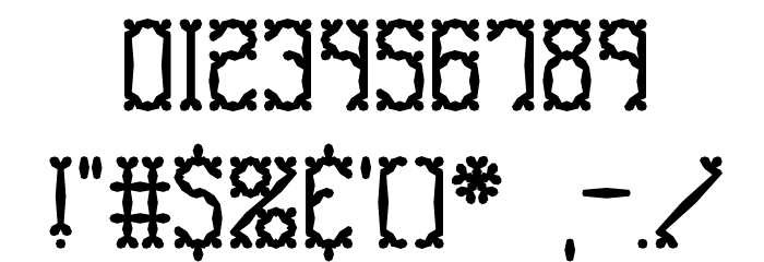 Goose Bumps II BRK Font OTHER CHARS