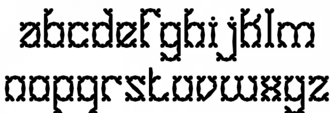 Goose Bumps II BRK Font LOWERCASE