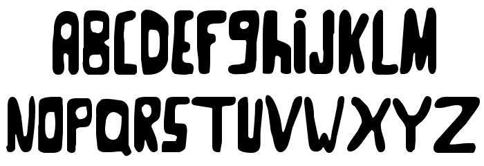 Goose Neck Regular Font LOWERCASE
