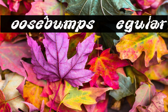 Goosebumps Regular Example 2