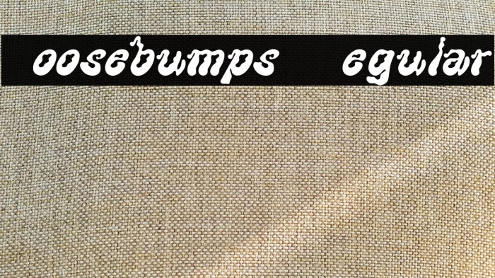 Goosebumps Regular Example 3