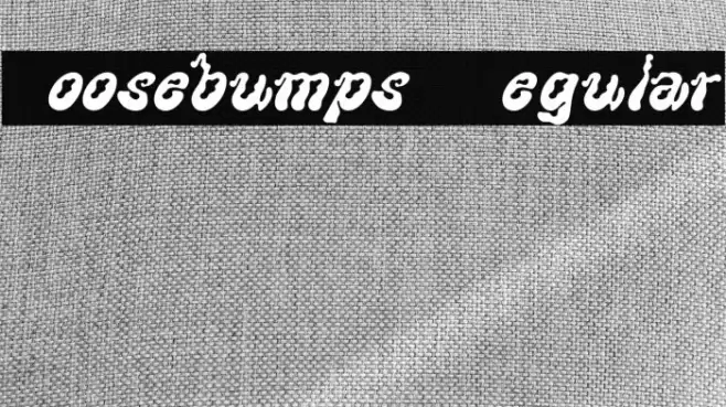 Goosebumps Regular Font examples