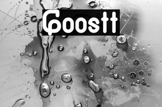 Goostt Font examples