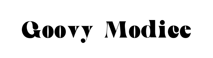 Goovy Modice  フリーフォントのダウンロード
