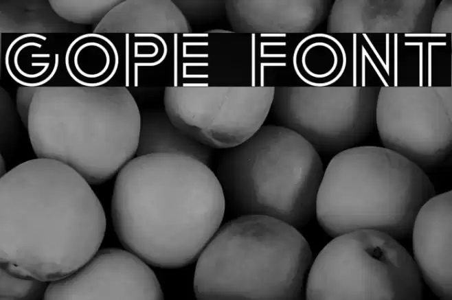 Gope Font examples