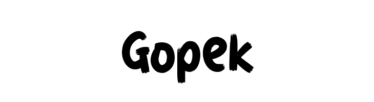 Gopek  免费字体下载