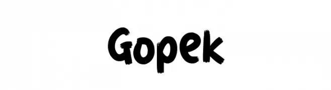Gopek  Frei Schriftart Herunterladen